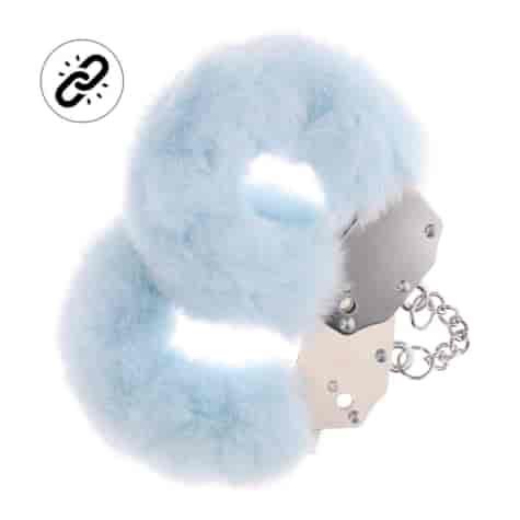 Heavy-duty Fluffy Handcuffs - Powder Blue