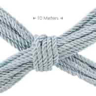 Polyester Bondage Rope - 32.8 ft / 10 m - Powder Blue