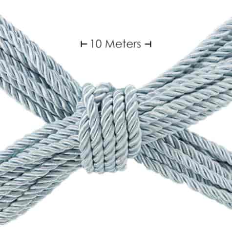 Polyester Bondage Rope - 32.8 ft / 10 m - Powder Blue