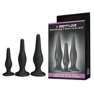 Pretty Love Begginer's Mini Anal Kit Black