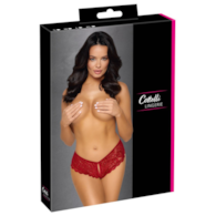 Crotchless panty red L