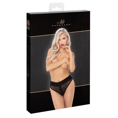 Majtki panterka XL Noir Handmade