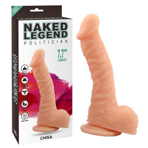 Dildo z przyssawką Naked Legend Politician 19,5cm Chisa