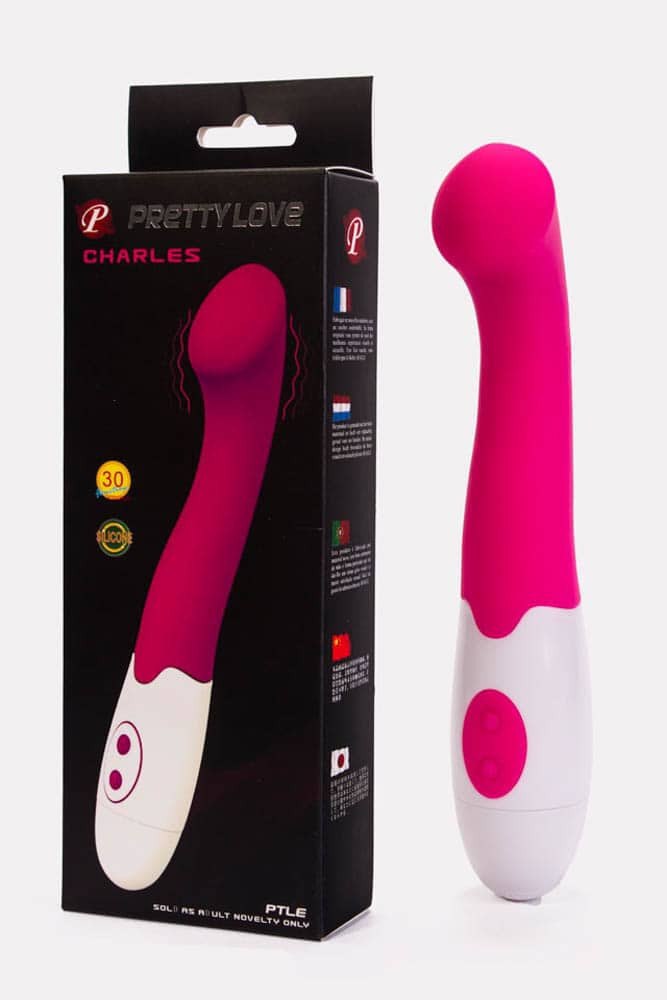 Pretty Love Charles-Silicone Vibrator, 30 fun. vibr. Pink