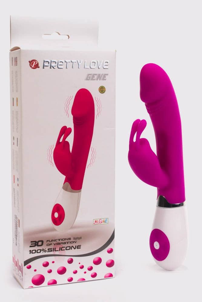 Pretty Love Gene-Silicone Vibrator, 30 fun. vibr. Pink