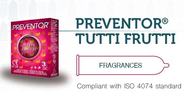 Pakiet prezerwatyw TUTTI FRUTTI Preventor 48 x 3 szt