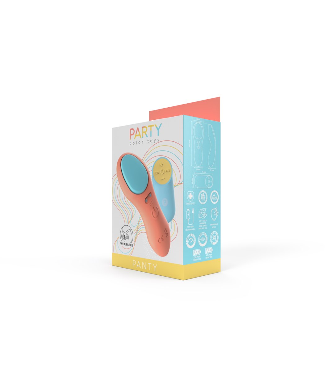 PANTY VIBRATOR WITH CORAL USB CONTROL — zdjęcie 5