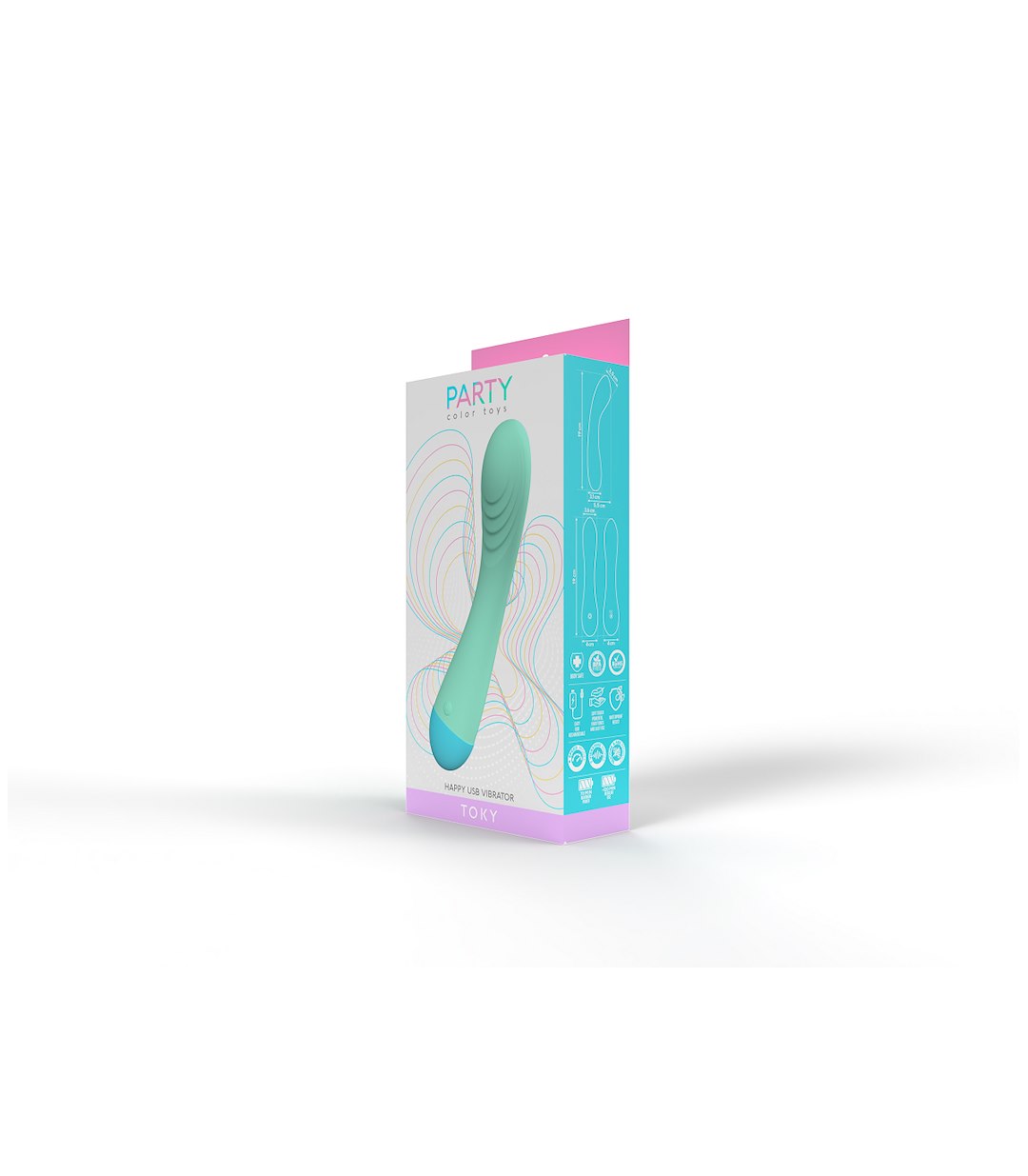AQUA RECHARGEABLE TOKY VIBRATOR — zdjęcie 4