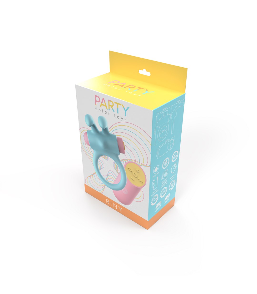 RINY VIBRATING RING W/ BLUE SILICONE USB CONTROLLER — zdjęcie 10