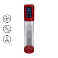 MegaLift - Automatic Waterproof Penis Pump - Metallic Red