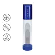 HyperPump - Rechargeable Penis Pump - Metallic Blue