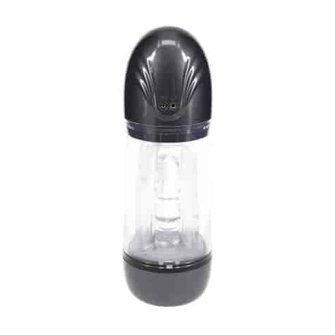 SonicPull - Suction and Vibration Masturbator Pump - Multimedia Enhanced - Gun Metal