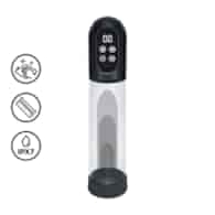 Engage - Automatic Waterproof Penis Pump and Masturbator - Gun Metal