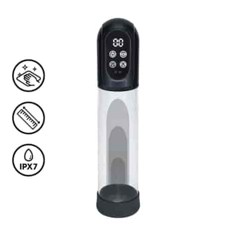 Engage - Automatic Waterproof Penis Pump and Masturbator - Gun Metal