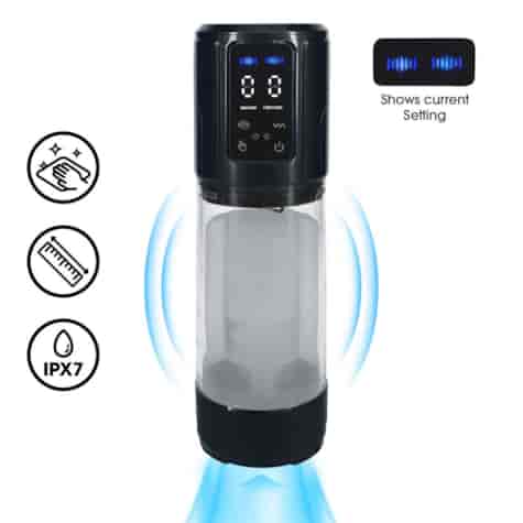 UltraLift - Automatic Waterproof Masturbator Pump - Gun Metal