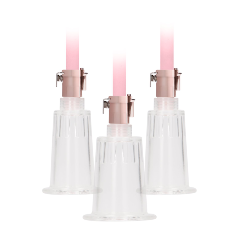 Clitoral  Nipple Pump Set Medium - Large