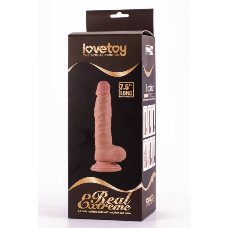 Dildo z przyssawką Real Extreme 22 cm Lovetoy