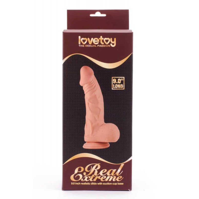 Dildo z przyssawką Real Extreme 23cm Lovetoy — zdjęcie 2
