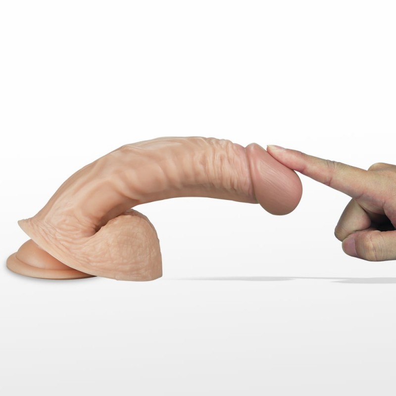 Dildo z przyssawką i wibracjami Real Extreme 22cm Lovetoy — zdjęcie 4