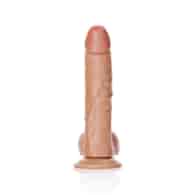 Curved Realistic Dildo with Balls and Suction Cup - 8 / 20,5 cm
