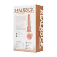 Vibrating Regular Straight Cock with Balls - 7 / 18 cm - Flesh