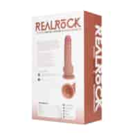Vibrating and Rotating Straight Cock with Balls - 8 / 20,5 cm - Tan
