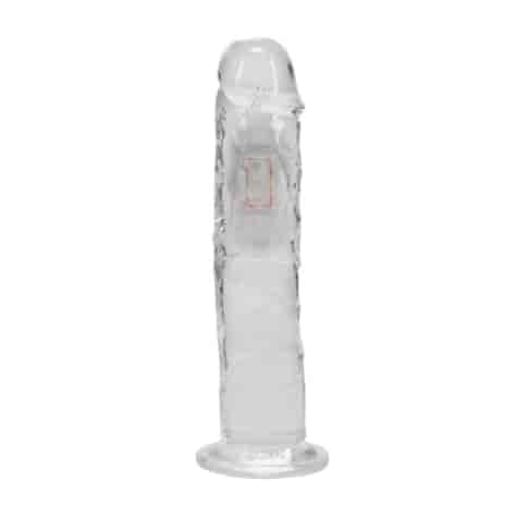 LED Vibrating Straight Cock - 8 / 20 cm - Transparent