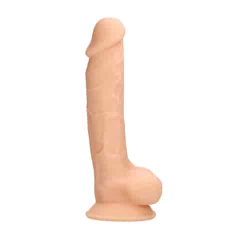 Silicone Dildo with Balls - 7 / 18 cm