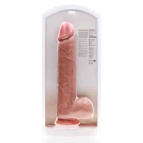 Extra Large Straight with Balls 15 / 38 cm - Flesh