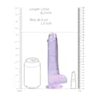 Realistic Dildo with Balls - 8 / 21 cm