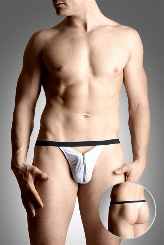 Mens thongs 4497 biały