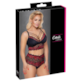 Bra and Briefs black/red XL