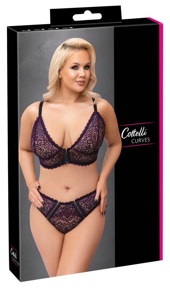 Bra Set purple 2XL