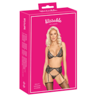 Komplet bielizny z pasem do pończoch Pola L/XL Kissable