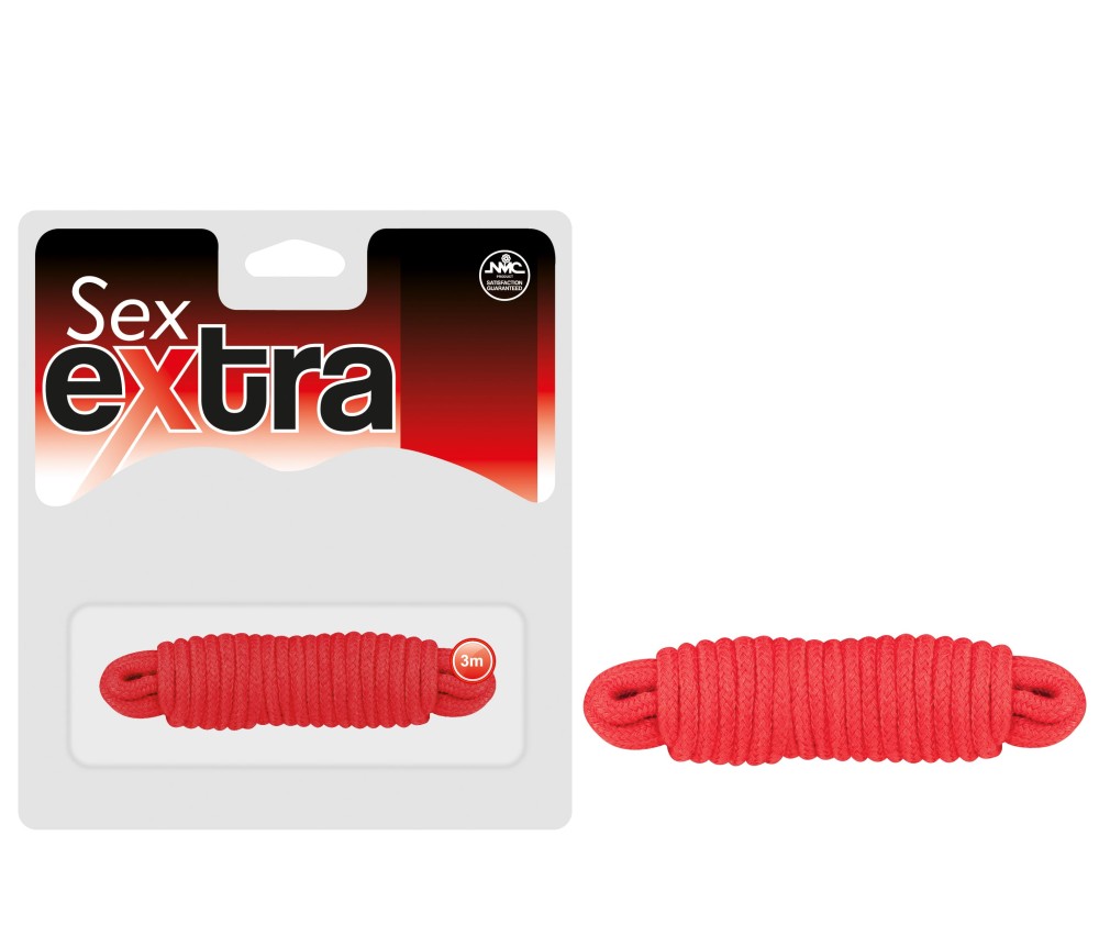 Lina do krępowania Sex Extra Love 3m czerwona — zdjęcie 2