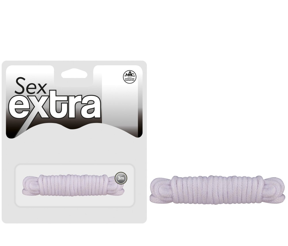 Lina do krępowania Sex Extra Love 3m biała — zdjęcie 2