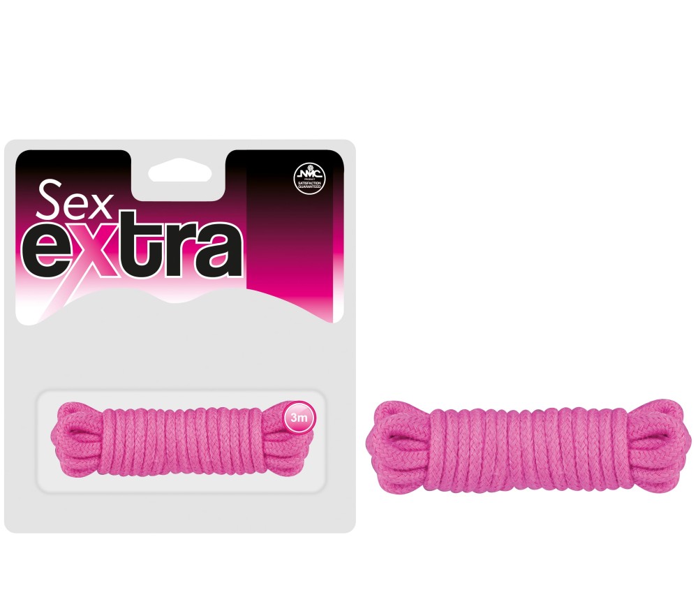 Lina do krępowania Sex Extra Love 3m różowa — zdjęcie 2