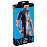 Imitat. Leather Men's Shirt2XL