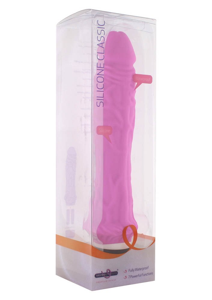 Klasyczny silikonowy wibrator 23cm różowy — zdjęcie 2