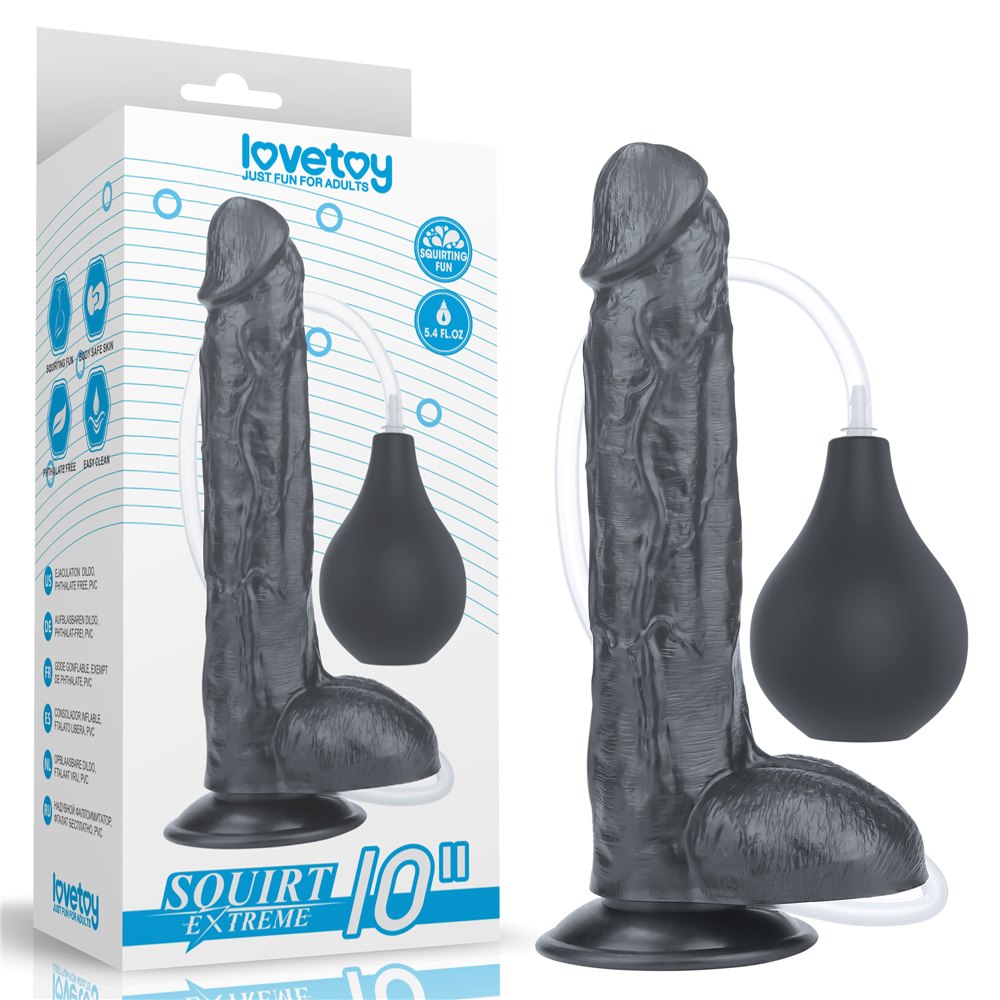 Dildo z przyssawką i z funkcją wytrysku 25,5cm Lovetoy