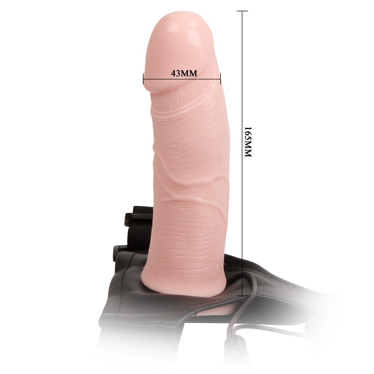 Uprząż z dildo z wibracjami 16,5cm LyBaile — zdjęcie 4