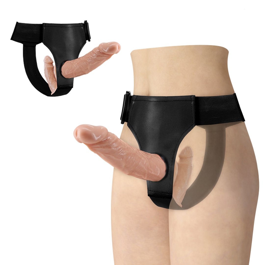Strap on Ultra Female Passionate z dwoma dildami LyBaile — zdjęcie 5