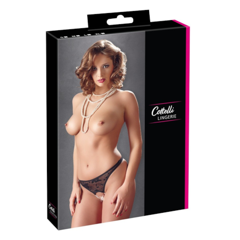 Koronkowe stringi Perła L