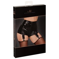 Glam suspender wetlook and vinyl shorts L Noir Handmade