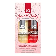 Lubrykant Sweet & Bubble Set Champagne Chocolate Covered Strawberry System Jo