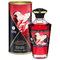 Shunga warming oil blazing cherry 100ml