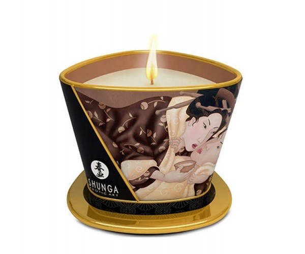 Świeca do masażu Excitation Intoxicating Chocolate 170ml Shunga — zdjęcie 2