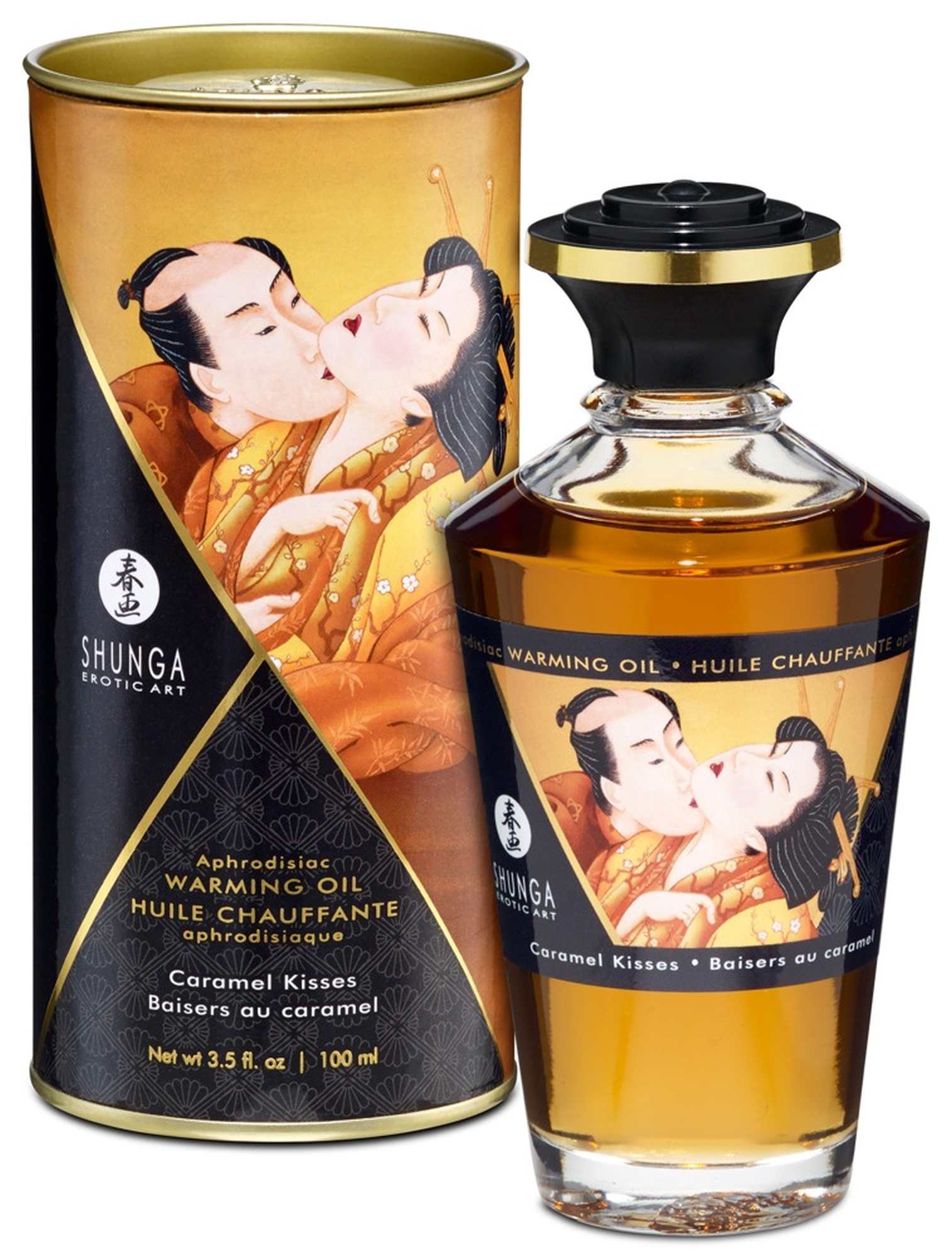 Shunga warming oil caramel kisses 100ml