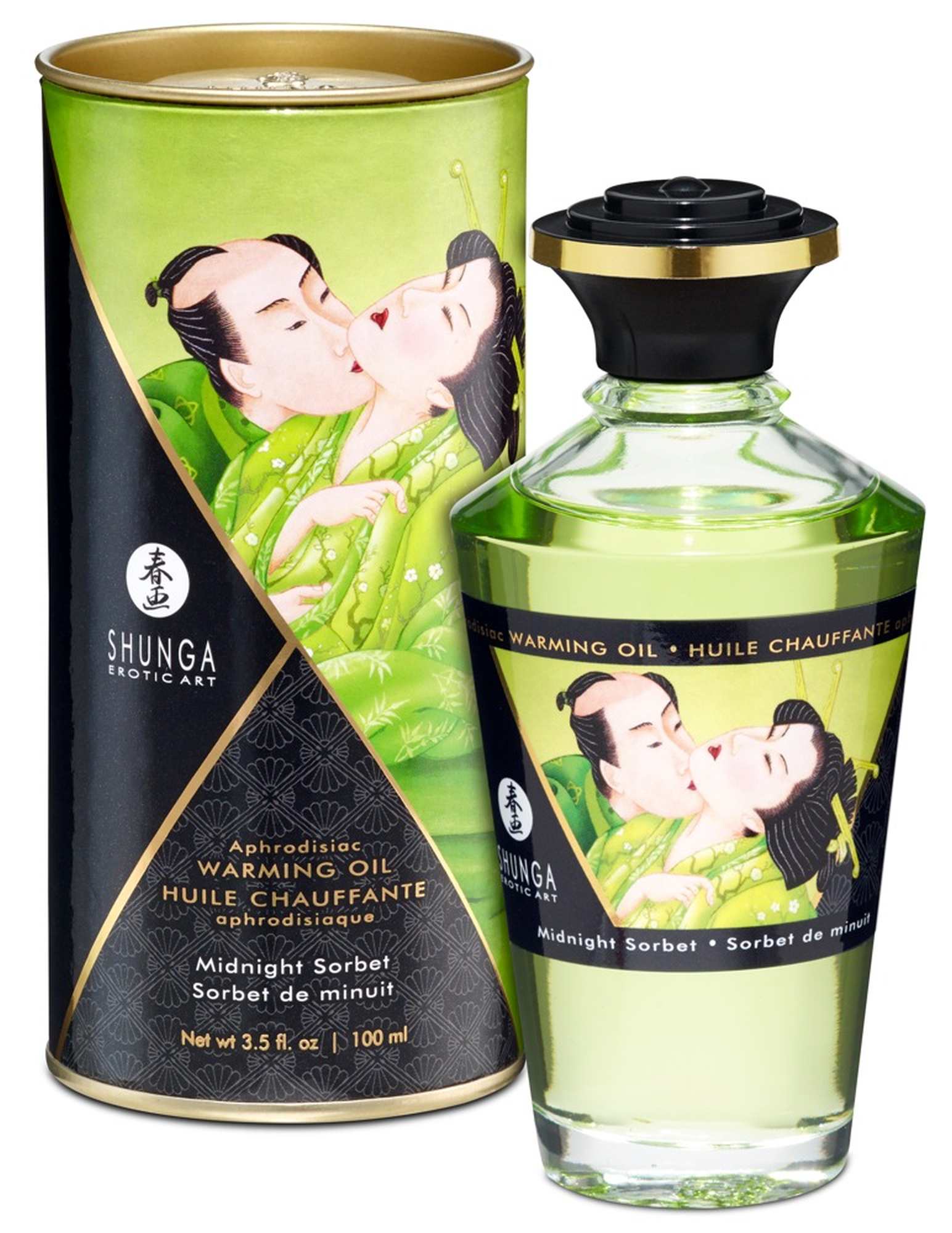 Shunga warming oil midnight sorbet 100ml