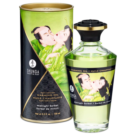 Shunga warming oil midnight sorbet 100ml
